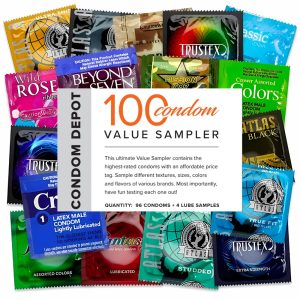 100 Condom Value Sampler | Condom Depot