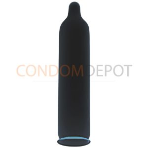Black Straight Wall Condom Shape | Condom Depot