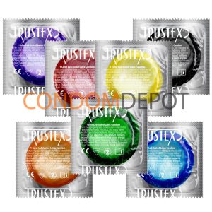 Trustex Assorted Color Condom Wrapper | Condom Depot