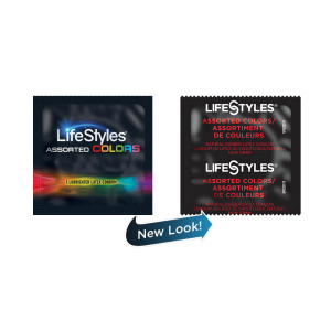 Lifestyles Color Condoms New Wrapper